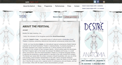Desktop Screenshot of desirefestival.eu