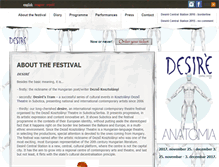 Tablet Screenshot of desirefestival.eu